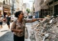 Empresa de grande porte descarta resíduos de obra em calçada de rua residencial por 10 dias e moradores acionam fiscalização urbana