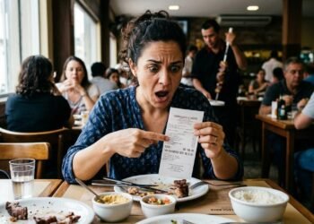 Mulher deixa parte da comida no prato depois de não conseguir terminar rodízio e restaurante cobra taxa de desperdício de R$ 35 na conta