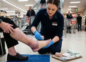Acidente em supermercado muda rotina de idosa de 80 anos