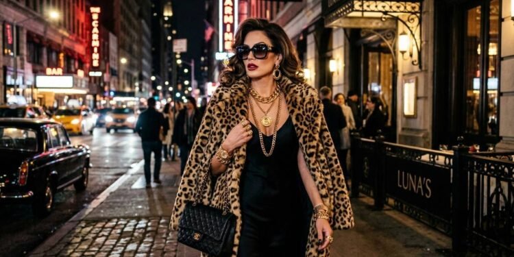 A estética Mob Wife na moda: como o glamour exagerado de casacos de pele sintética e estampas de onça substituiu o visual minimalista