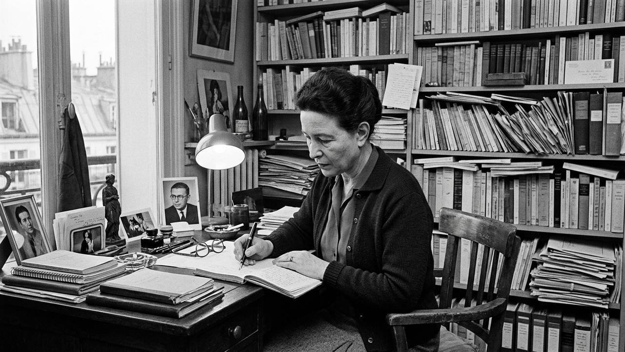 A citação do dia de Simone de Beauvoir: "Que nada nos defina, que nada nos sujeite. Que a liberdade seja a nossa própria substância."