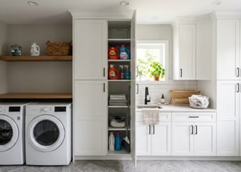 O erro na lavanderia que rouba espaço e deixa tudo mais difícil de organizar: a solução usada em apartamentos pequenos