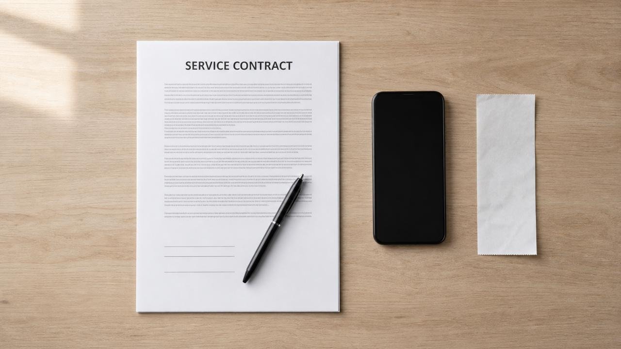 Contrato, recibos e registros da reclamação fortalecem a cobrança do consumidor.