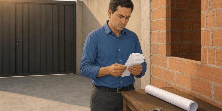 Construção em terreno de parente pode gerar disputa sobre propriedade e indenização.