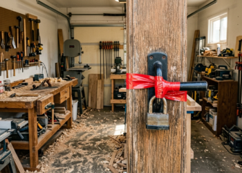 Vizinho transforma a garagem de casa em oficina de marcenaria por hobby e liga serras elétricas todos os sábados de manhã. A vizinhança aciona a prefeitura e a Justiça proíbe a prática por emissão de ruído acima do permitido e desvio de finalidade residencial.
