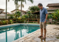Toda manhã apareciam pequenas poças de água ao redor da piscina, mesmo sem ninguém ter usado. Achei que havia um vazamento até observar um detalhe durante a noite