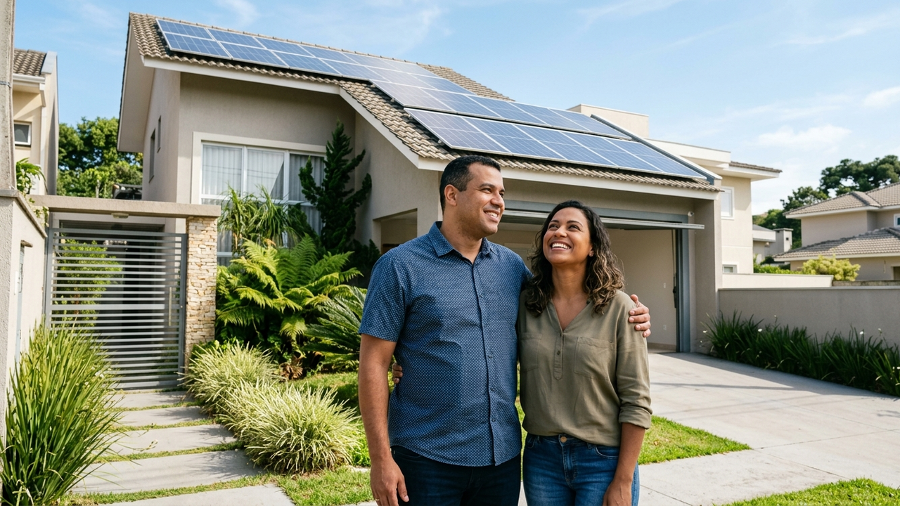 Casal paga R$ 28 mil por sistema de energia solar com promessa de economia por décadas e, no sexto ano, o inversor queima enquanto ainda restam 24 parcelas do financiamento