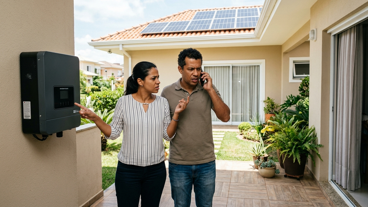 Morador paga R$ 24 mil por energia solar e empresa responsável fecha as portas dois anos depois; primeira falha no equipamento deixa a família procurando quem deve cumprir a garantia