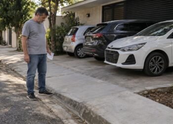 Calçada impermeabilizada para carros pode gerar multa e obra de correção.