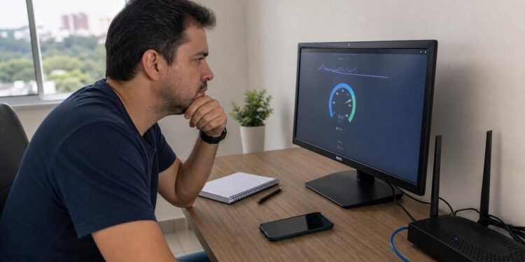 Testes cabeados ajudam a comprovar velocidade muito abaixo da contratada.