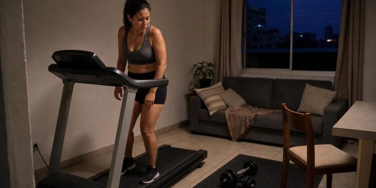 Treino doméstico antes das 8h pode gerar advertência por impacto excessivo.