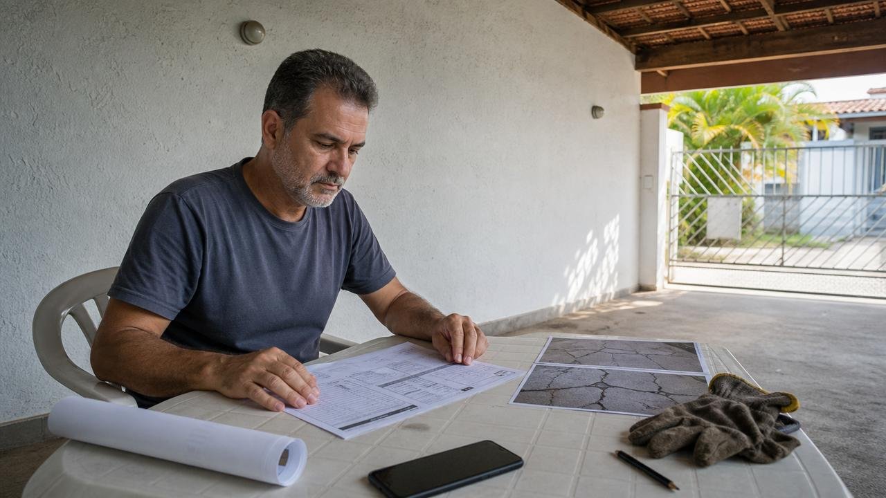 Laudo técnico e orçamentos ajudam a definir responsabilidade pelo reparo.