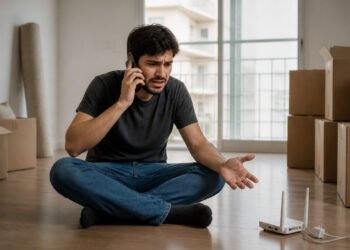 Cliente de mudança tenta cancelar a internet pelo telefone