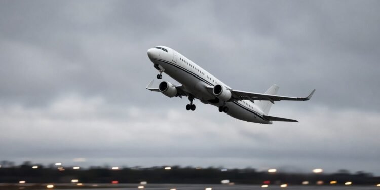 Avião comercial arremete e volta a subir sobre a pista com o trem de pouso baixado