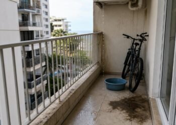 Gotejamento do ar-condicionado pode causar infiltração e conflito entre apartamentos vizinhos.