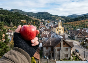 Frio de -10 °C, mais de 1.100 metros de altitude e R$ 1 bilhão em movimento: a “Capital da Maçã” atraí turistas pelo frio e um cenário de referência nacional