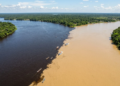 Um rio preto e um rio cor de café correm lado a lado por mais de 10 km sem se misturar, e a ciência mostra que um deles desliza por baixo do outro na capital amazonense