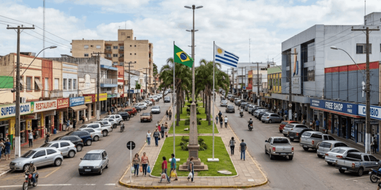 A cidade gaúcha onde Brasil e Uruguai dividem a mesma avenida e lojas de free shop atraem visitantes dos dois lados