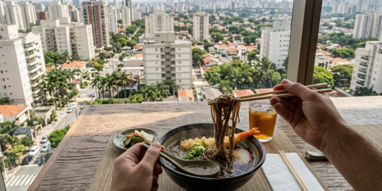 Uma sopa trazida por imigrantes do Japão começou longe dos olhares curiosos e hoje é um dos maiores símbolos gastronômicos da cidade