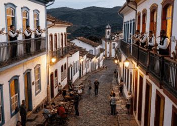 Uma tradição de músicos nas sacadas fez uma cidade mineira virar patrimônio da humanidade, e agora ela mira o título de cidade da música da UNESCO