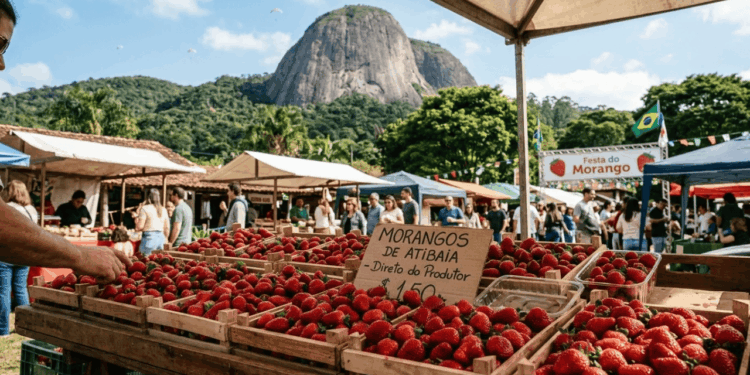 Mudas de laboratório, selo do Inmetro e cultivo com menos agrotóxicos: a Capital do Morango foi pioneira em produzir a fruta em escala comercial em São Paulo