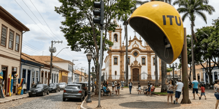 Um orelhão gigante, um semáforo fora de escala e a piada de um humorista dos anos 1960 transformaram esta cidade paulista na terra onde tudo é grande