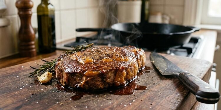 Durante o preparo, o calor provoca mudanças nas proteínas musculares e altera a distribuição de água dentro da carne.