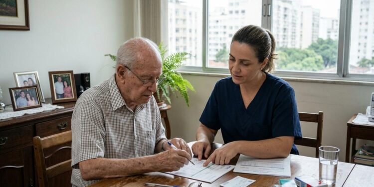 Alberto Ferreira, de 81 anos, era viúvo e morava sozinho em um apartamento avaliado em R$ 700 mil. // Imagem ilustrativa gerada por IA para representar a situação descrita no texto; pessoas, locais e elementos visuais não correspondem necessariamente aos reais