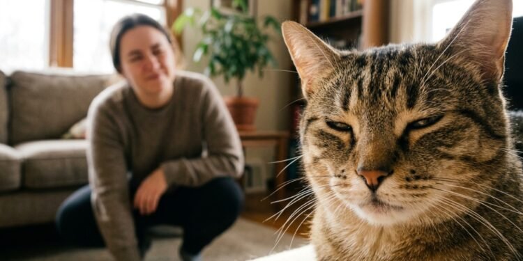 O que o piscar lento do gato comunica aos humanos