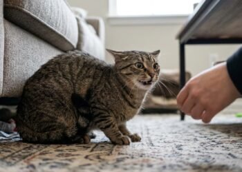 O que significa quando o gato mantém as orelhas viradas para trás durante uma interação