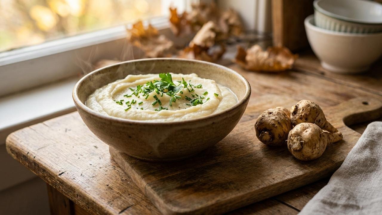 legume cerefólio tuberoso