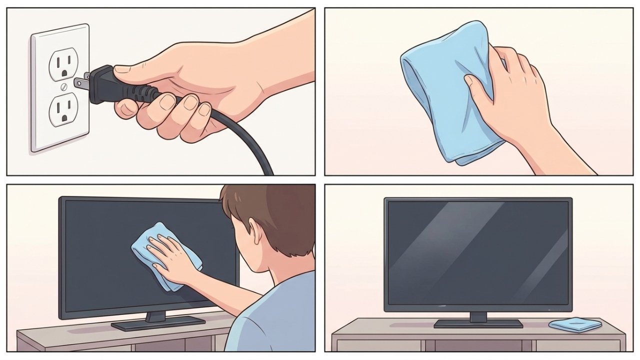 Como limpar a tela da TV sem danificar o revestimento