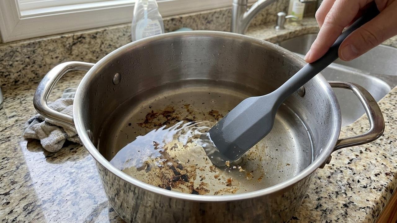 Nem sal nem palha de aço: o ingrediente simples que pode ajudar a remover marcas de gordura das panelas de inox sem esfregar com força