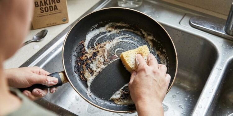 O vinagre branco também aparece em métodos de limpeza porque sua acidez pode auxiliar na remoção de alguns resíduos e manchas minerais.