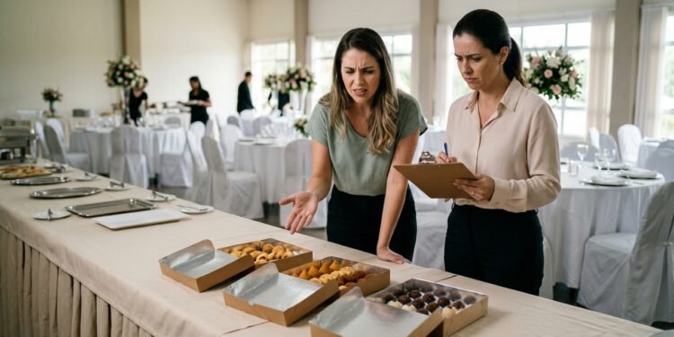 Cliente encomenda 300 salgados e doces para festa de casamento, paga R$ 1,6 mil antecipadamente e recebe quantidade menor poucas horas antes da chegada dos convidados