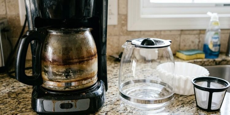 Durante o preparo, pequenas quantidades dos óleos naturais do café ficam depositadas no filtro, na jarra e em outras superfícies.