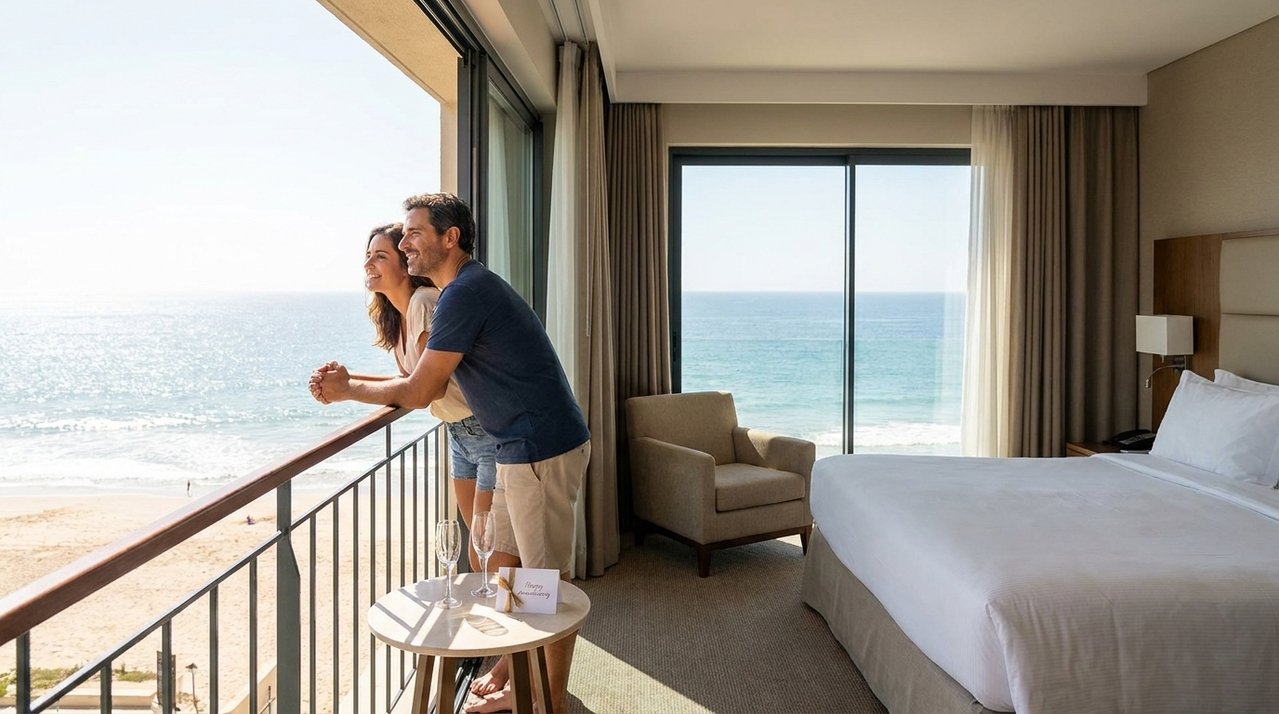 Casal paga viagem de aniversário com quarto de frente para o mar e, ao chegar ao hotel, recebe acomodação diferente porque reserva aparecia com outra categoria no sistema