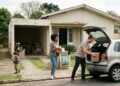 Família compra uma casa e descobre, depois da mudança, que o portão da garagem precisa permanecer aberto para permitir a passagem de um vizinho até os fundos; a existência de um antigo direito de passagem passa a ser investigada