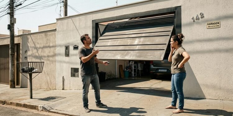 Rafael Mendes, de 34 anos, e sua esposa, Juliana, decidiram automatizar o portão da garagem depois do nascimento do primeiro filho. / Imagem ilustrativa