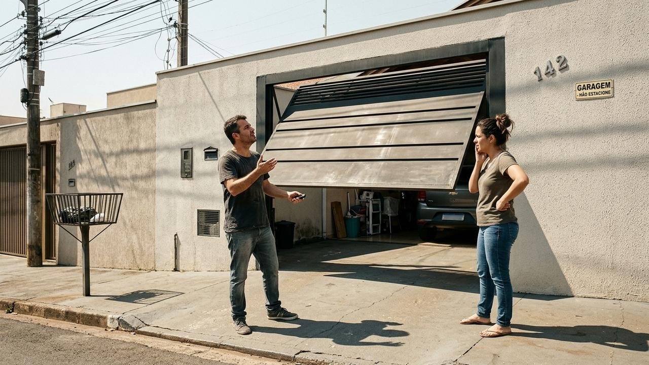 Casal compra portão eletrônico para facilitar rotina com bebê e passa três meses chamando assistência porque equipamento trava quase toda semana