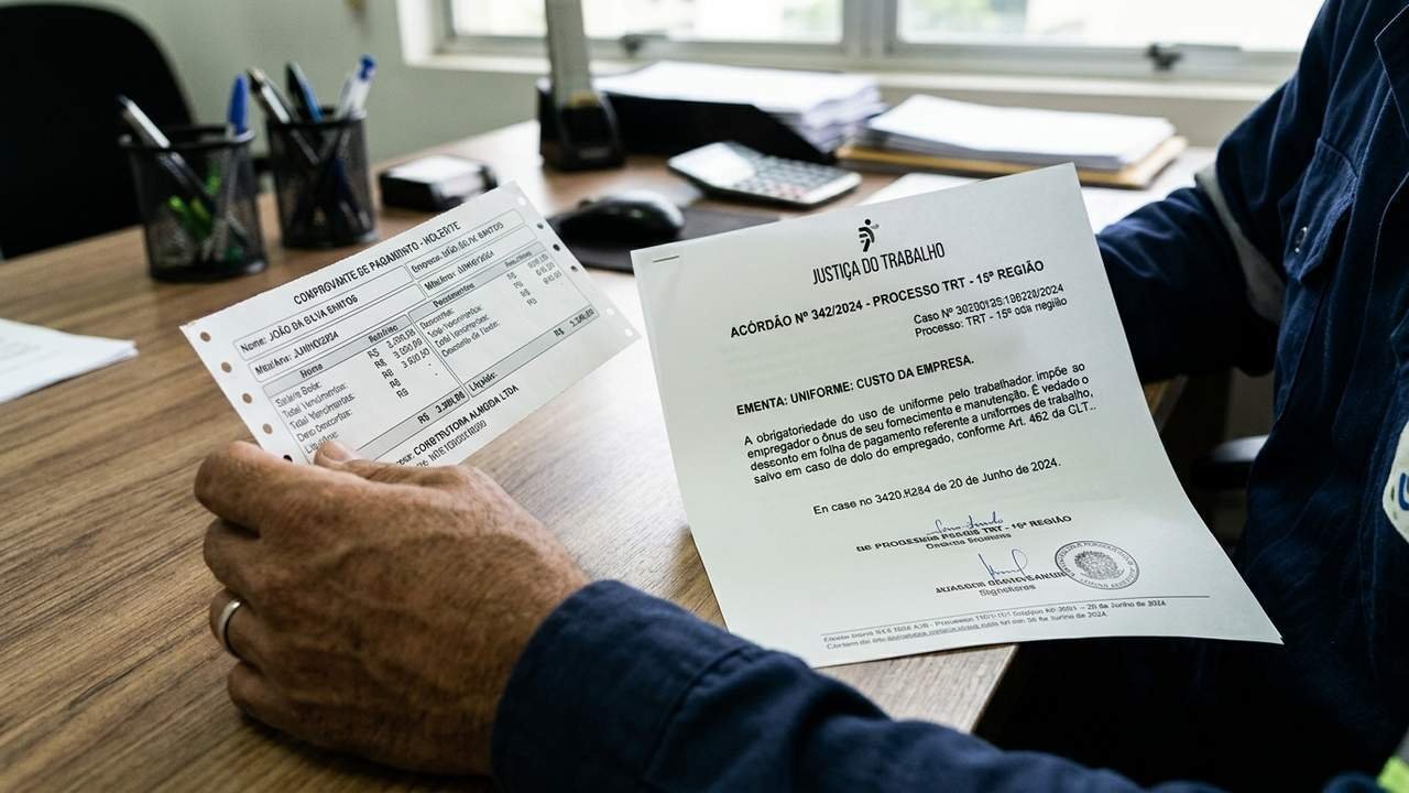 Empresa tenta descontar R$ 150 do salário por uniforme manchado em serviço e Justiça do Trabalho proíbe cobrança por desgaste natural