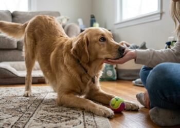 O que significa quando o cachorro encosta o focinho na mão do dono