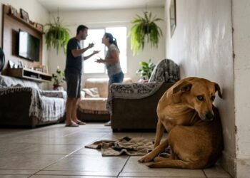 A psicologia afirma que cães e gatos absorvem e canalizam a tensão familiar, manifestando-a em problemas comportamentais