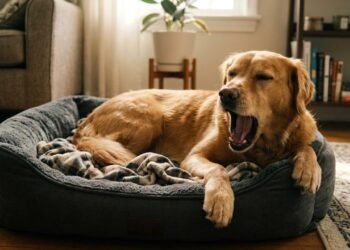 O que significa quando o cachorro boceja durante uma interação