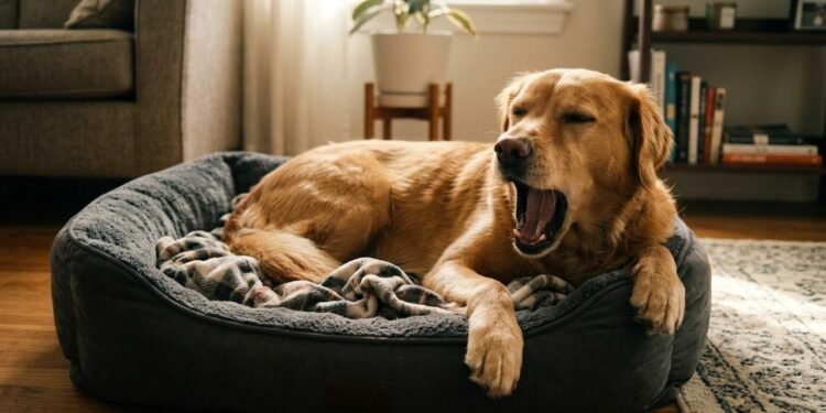 O bocejo é um comportamento natural dos cães e pode aparecer em diferentes momentos do dia.