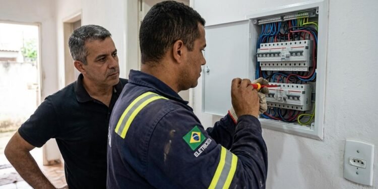 Problemas elétricos exigem atenção porque podem envolver riscos de choque, aquecimento excessivo e incêndio.  // Imagem ilustrativa gerada por IA para representar a situação descrita no texto; pessoas, locais e elementos visuais não correspondem necessariamente aos reais