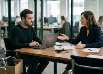 Funcionário usa notebook próprio durante quatro anos para trabalhar e, após pedir demissão, empresa exige cópia completa do equipamento, alegando que arquivos profissionais pertencem ao negócio.