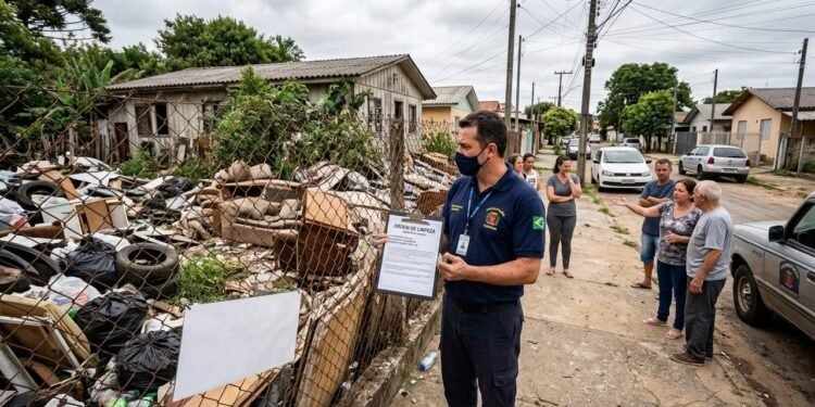 Morador acumula entulho no quintal atraindo ratos para o bairro, prefeitura aplica multa de R$ 5 mil e obtém ordem para limpeza compulsória