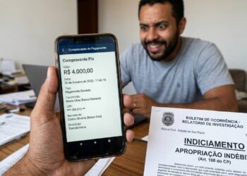 Morador recebe Pix de R$ 4 mil por engano, gasta o dinheiro achando ser presente e acaba indiciado pela polícia por apropriação indébita