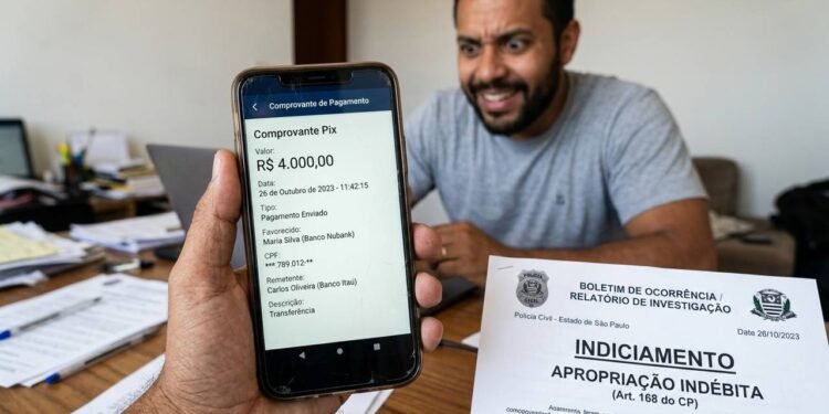 Morador recebe Pix de R$ 4 mil por engano, gasta o dinheiro achando ser presente e acaba indiciado pela polícia por apropriação indébita